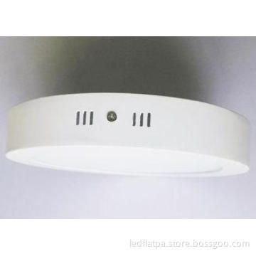 12W 950lm IP44 surface mounting led round panel light for h